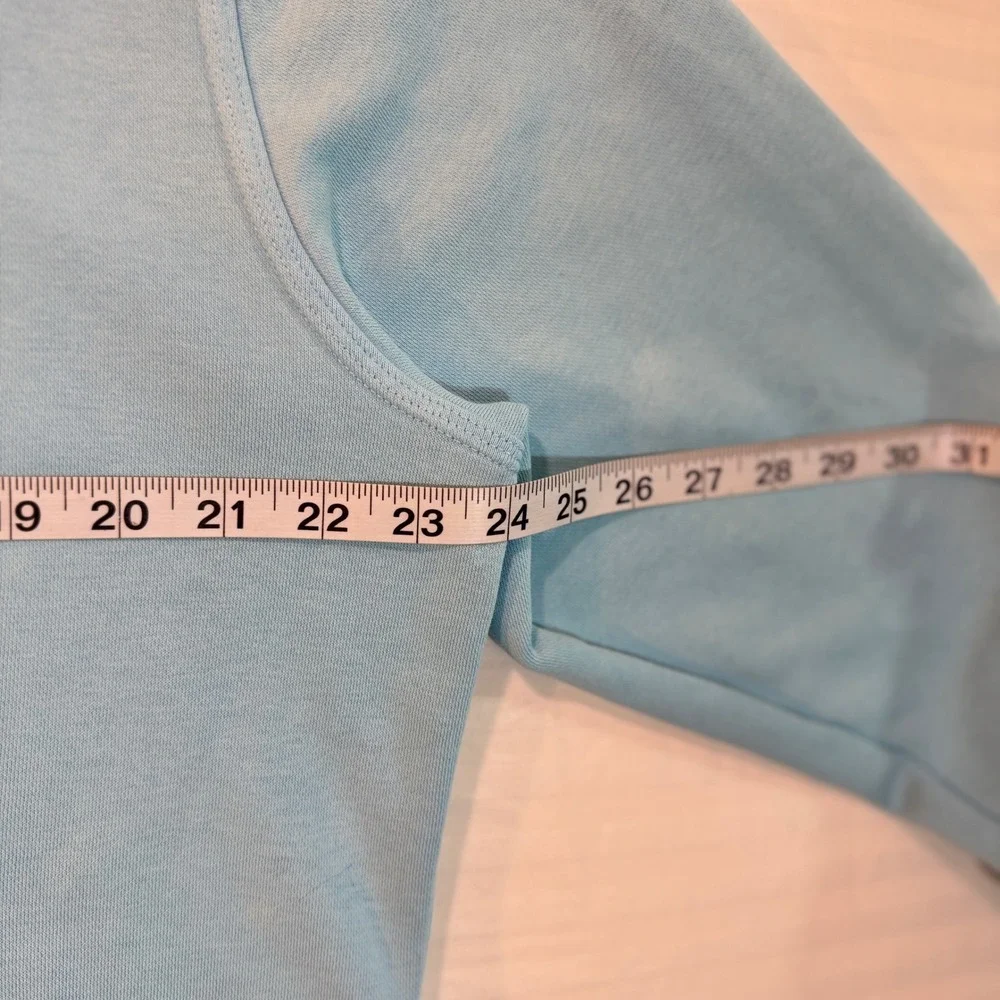 Nike Sportswear Club Fleece Hoodie Mens Large Light Blue Swoosh Pullover BV2654
